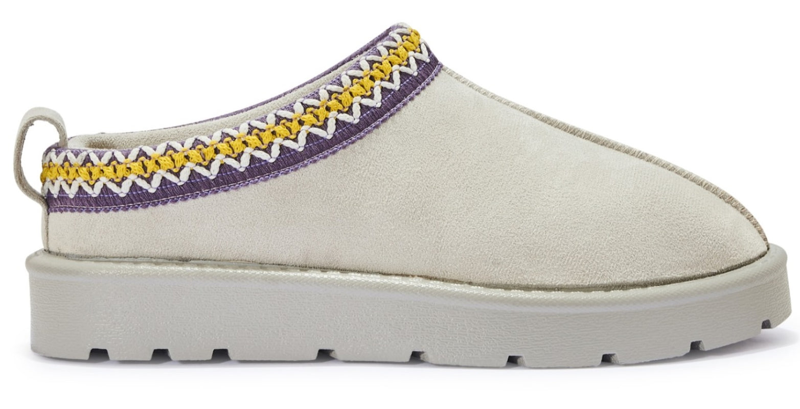 Women's Slip-On Slippers with Faux Fur Lining - Warm and Comfortable Footwear