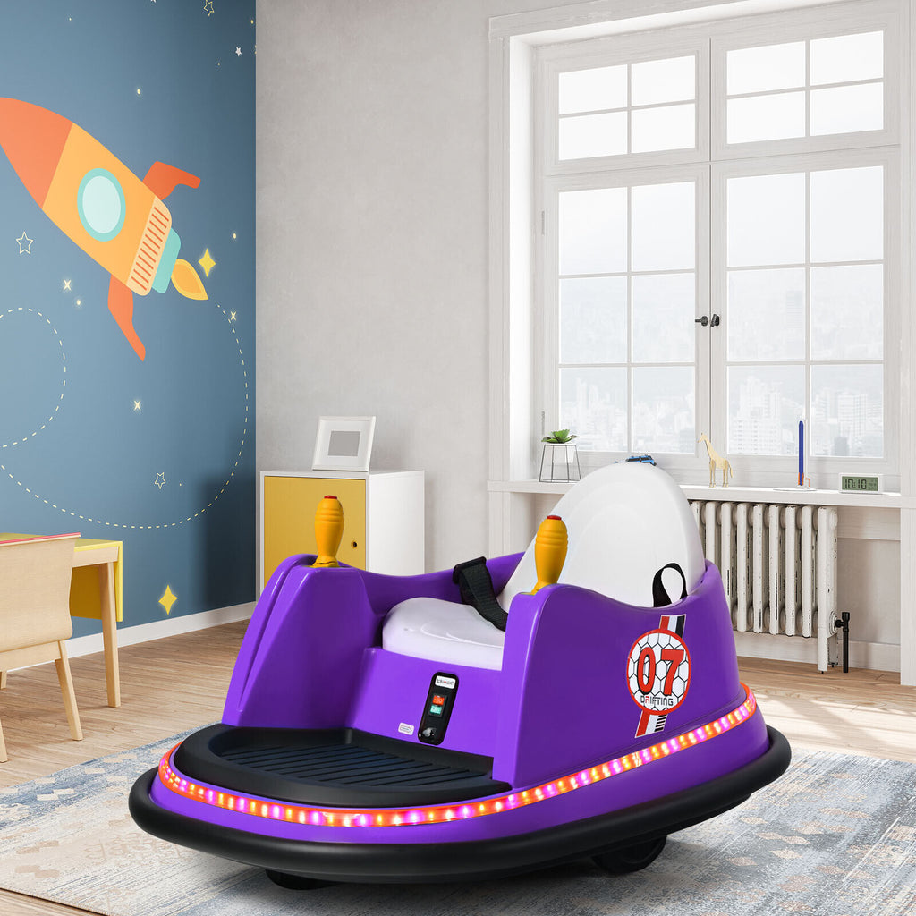 Kids Ride-On Bumper Car Electric Children Swivel Toy Car W/ Music Remote Control