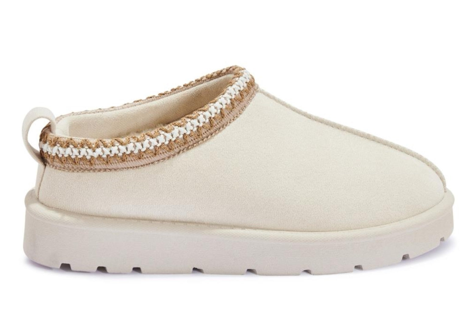 Women's Slip-On Slippers with Faux Fur Lining - Warm and Comfortable Footwear