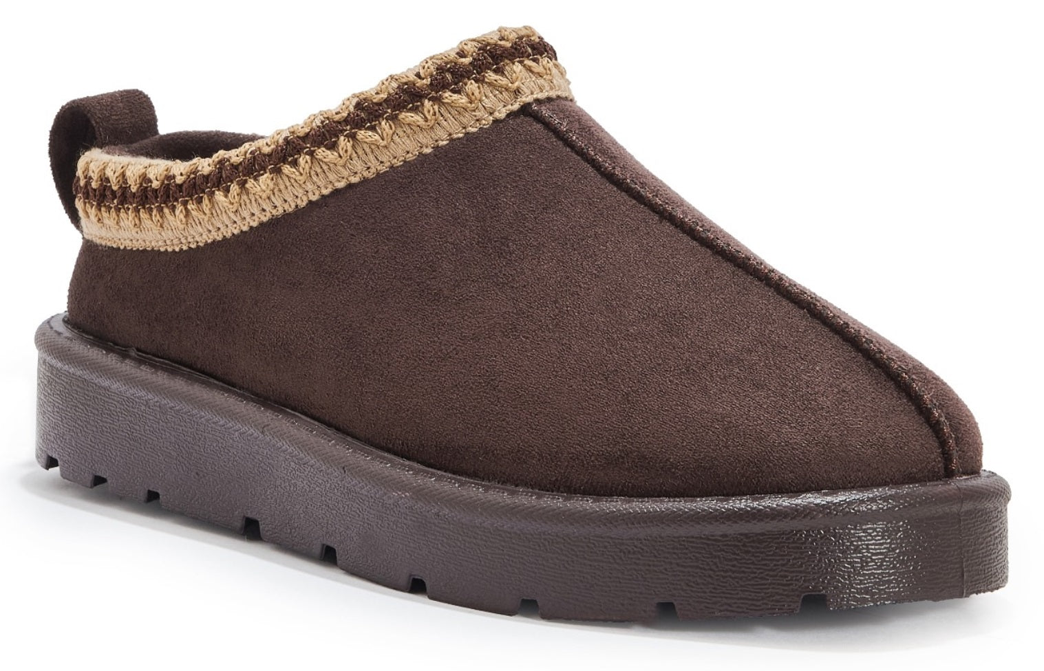 Women's Slip-On Slippers with Faux Fur Lining - Warm and Comfortable Footwear