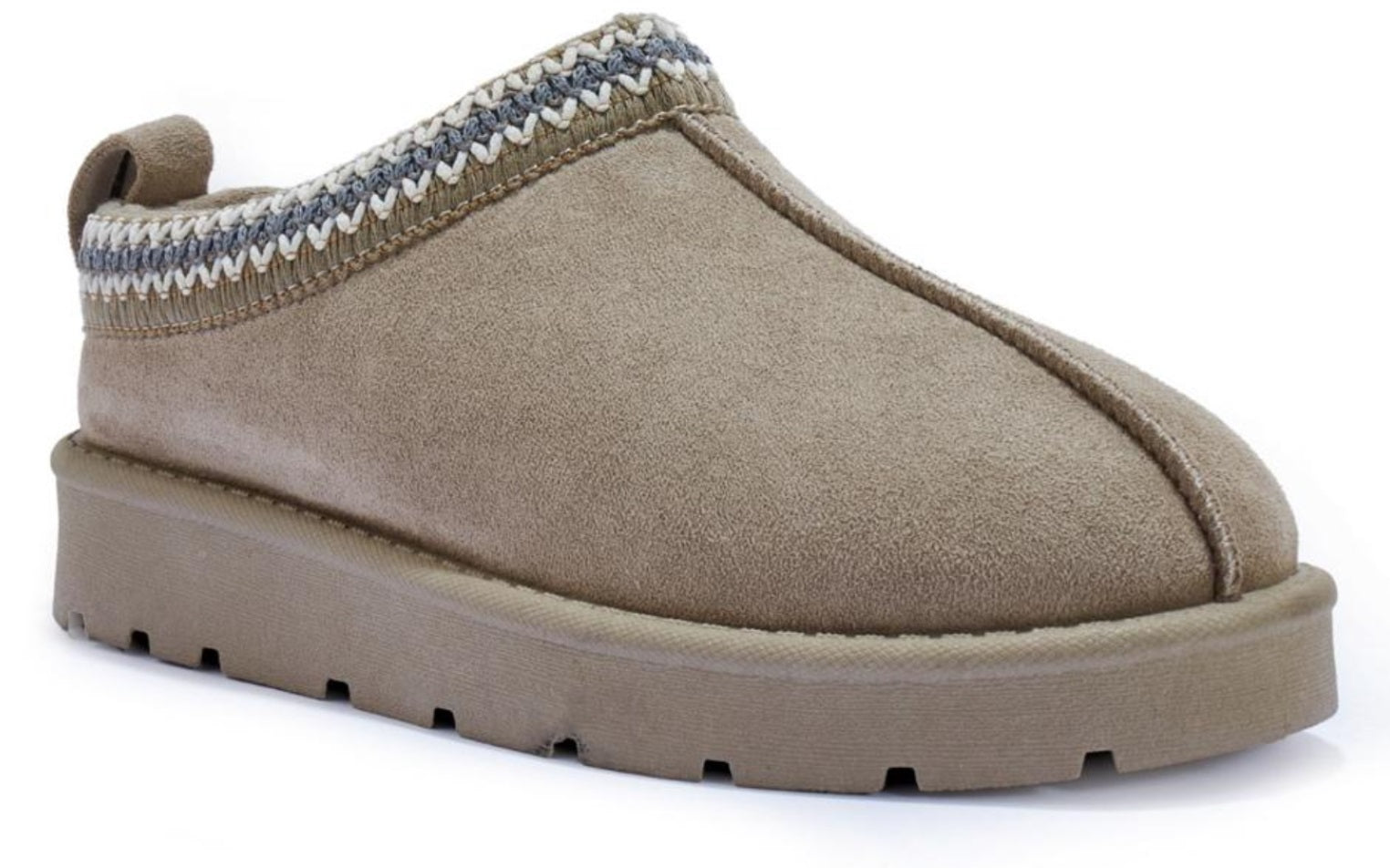 Women's Slip-On Slippers with Faux Fur Lining - Warm and Comfortable Footwear