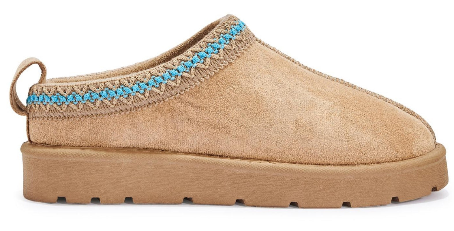 Women's Slip-On Slippers with Faux Fur Lining - Warm and Comfortable Footwear