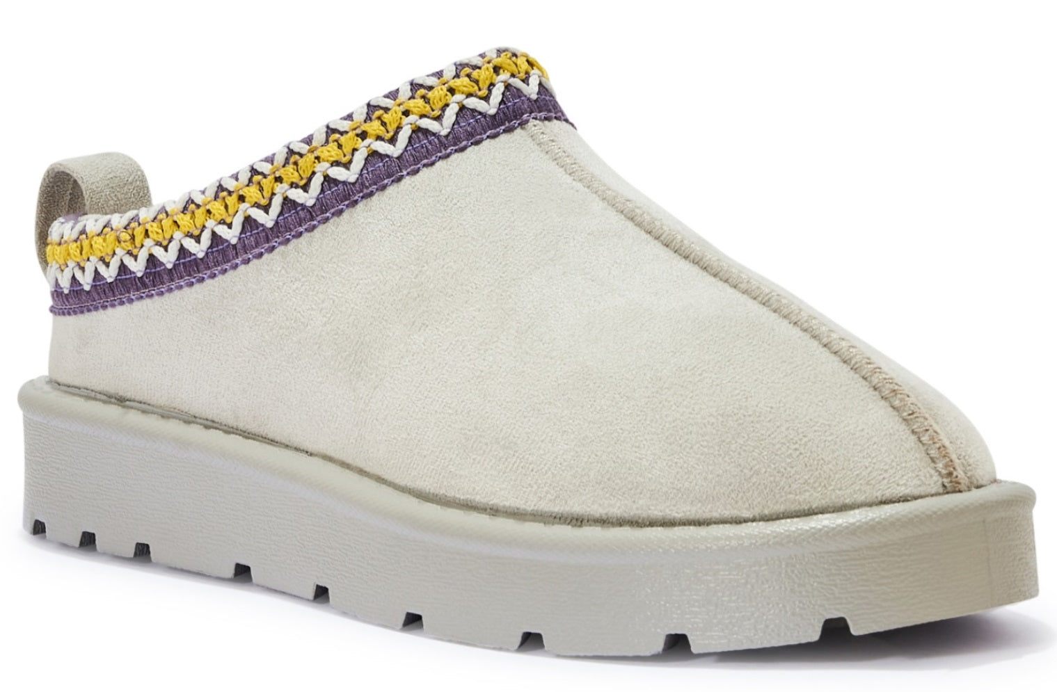 Women's Slip-On Slippers with Faux Fur Lining - Warm and Comfortable Footwear