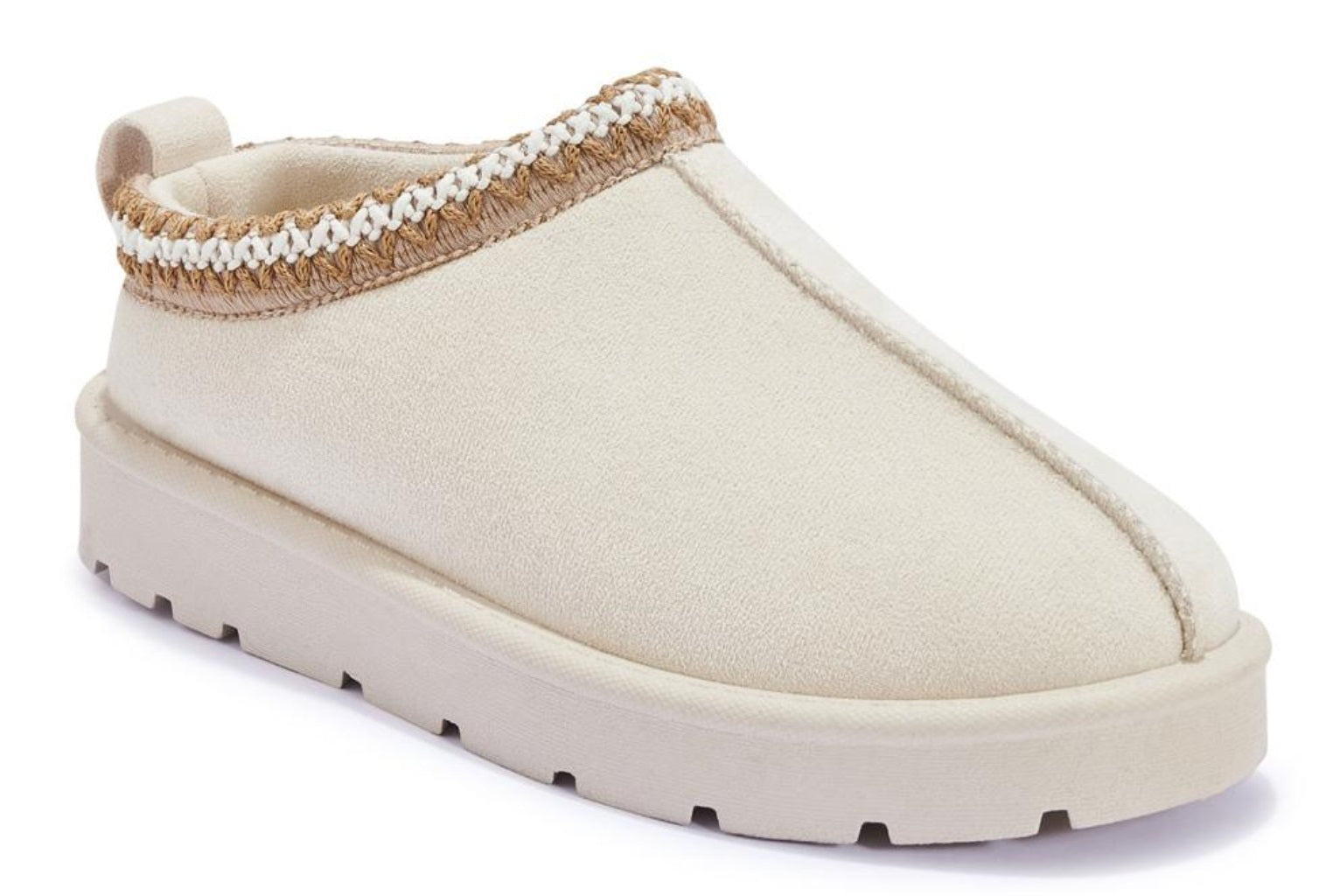 Women's Slip-On Slippers with Faux Fur Lining - Warm and Comfortable Footwear