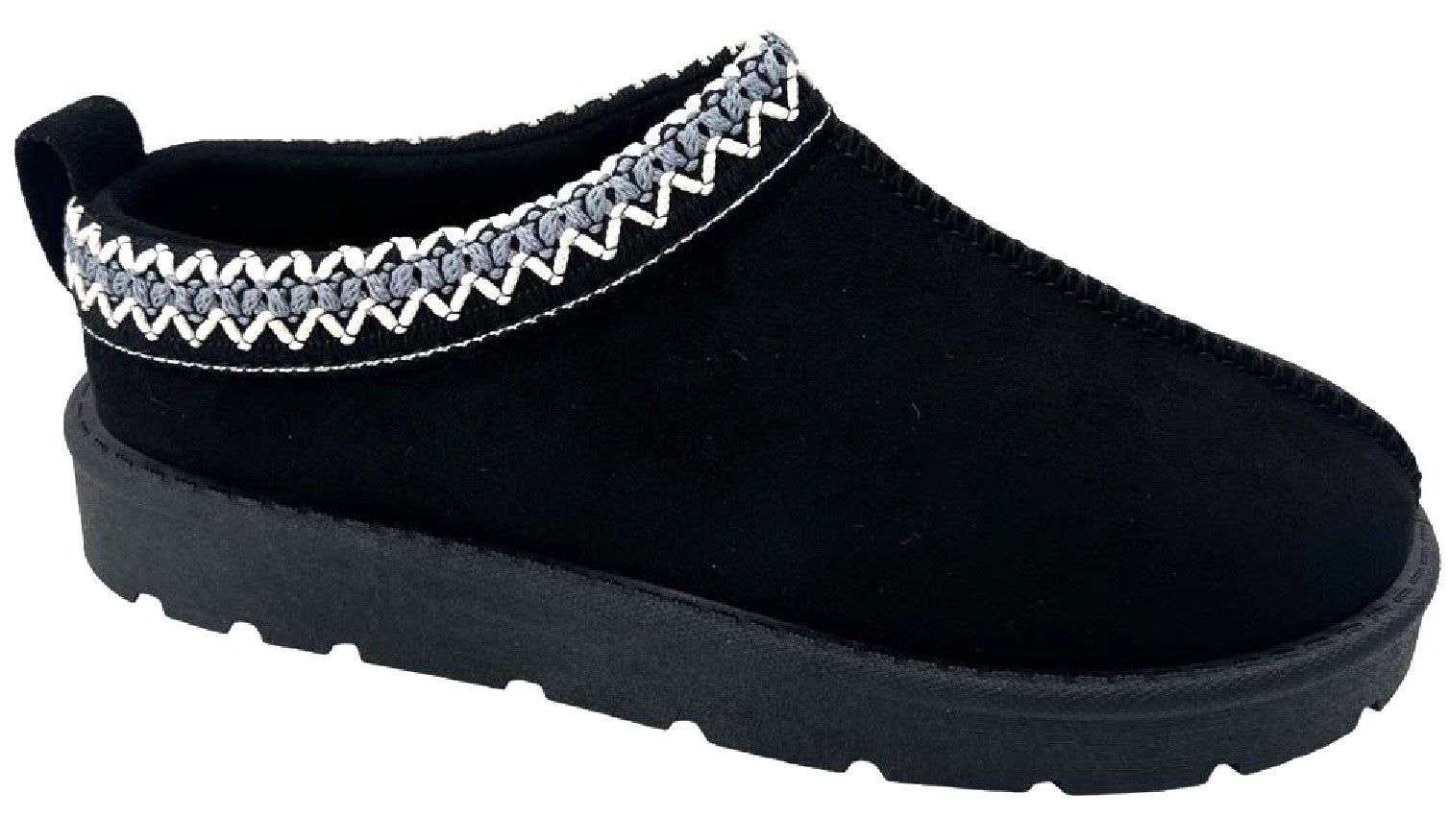 Women's Slip-On Slippers with Faux Fur Lining - Warm and Comfortable Footwear
